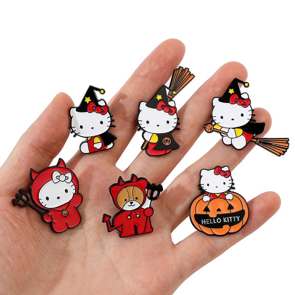 Pumpkin Kitty Pins - JolieJo