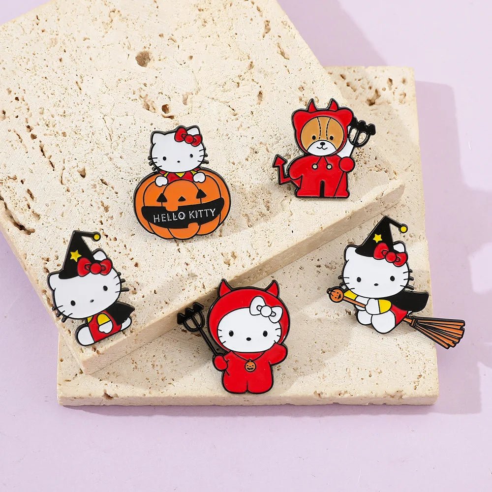 Pumpkin Kitty Pins - JolieJo