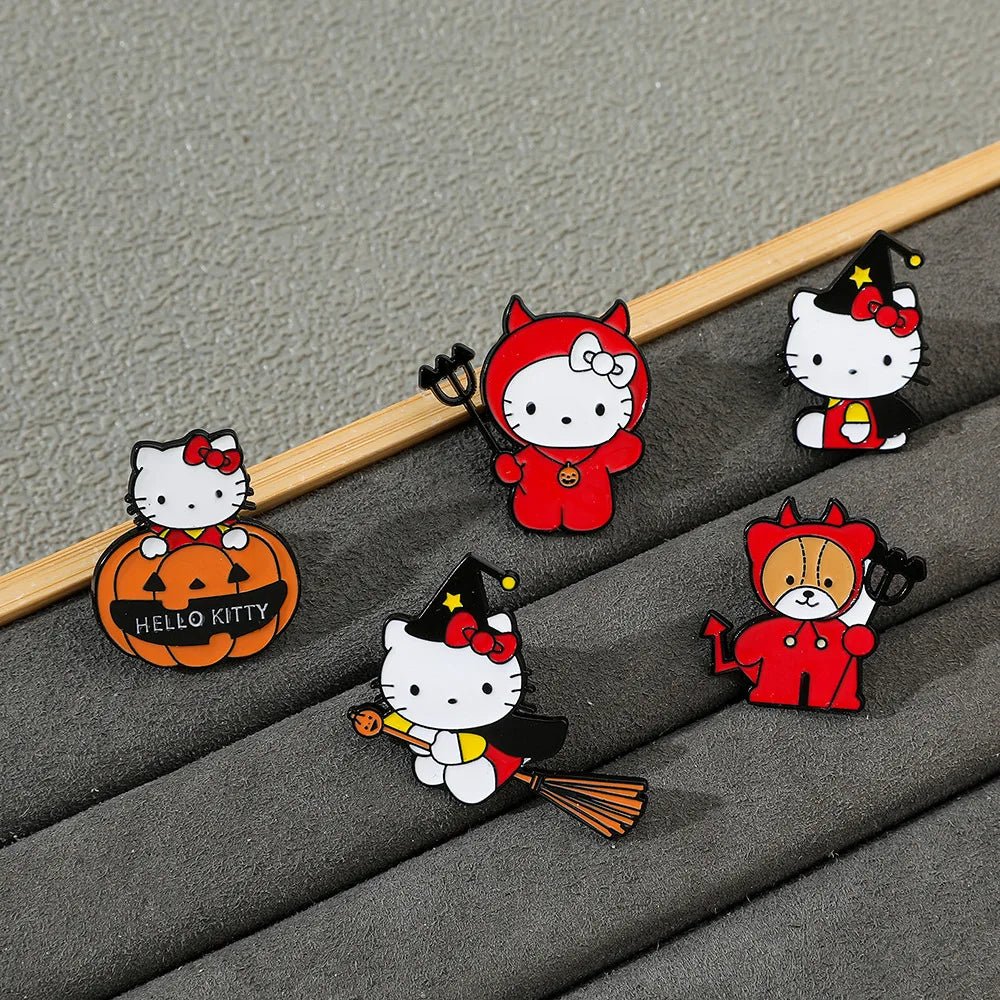 Pumpkin Kitty Pins - JolieJo