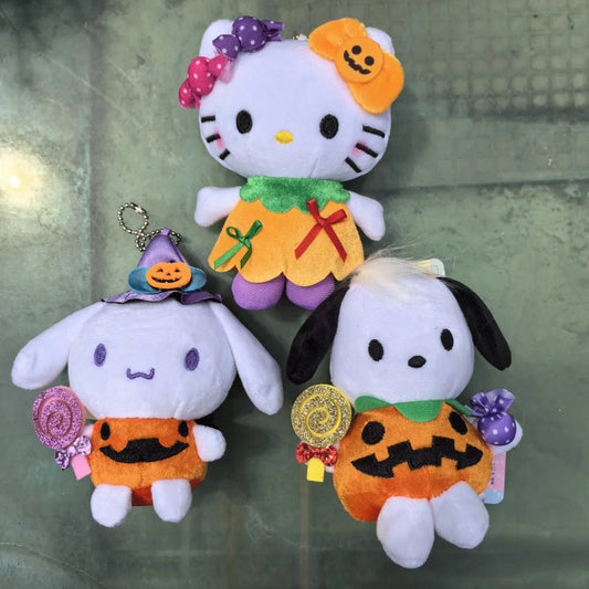 🎃 Halloween Hello Kitty, Pochacco & Cinnamoroll Plush Keychain - JolieJo