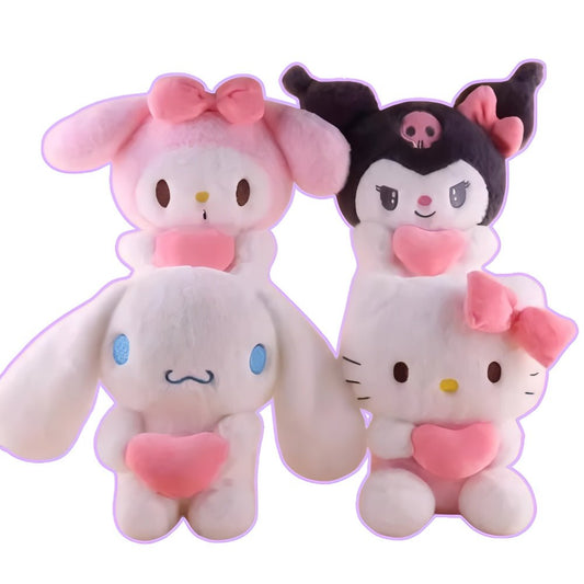 Hello Kitty Heart Plushies (22 cm) - JolieJo