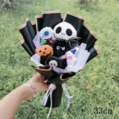 🎃 [Limited Edition] Halloween Hello Kitty & Jack Skellington Plush Bouquet - JolieJo