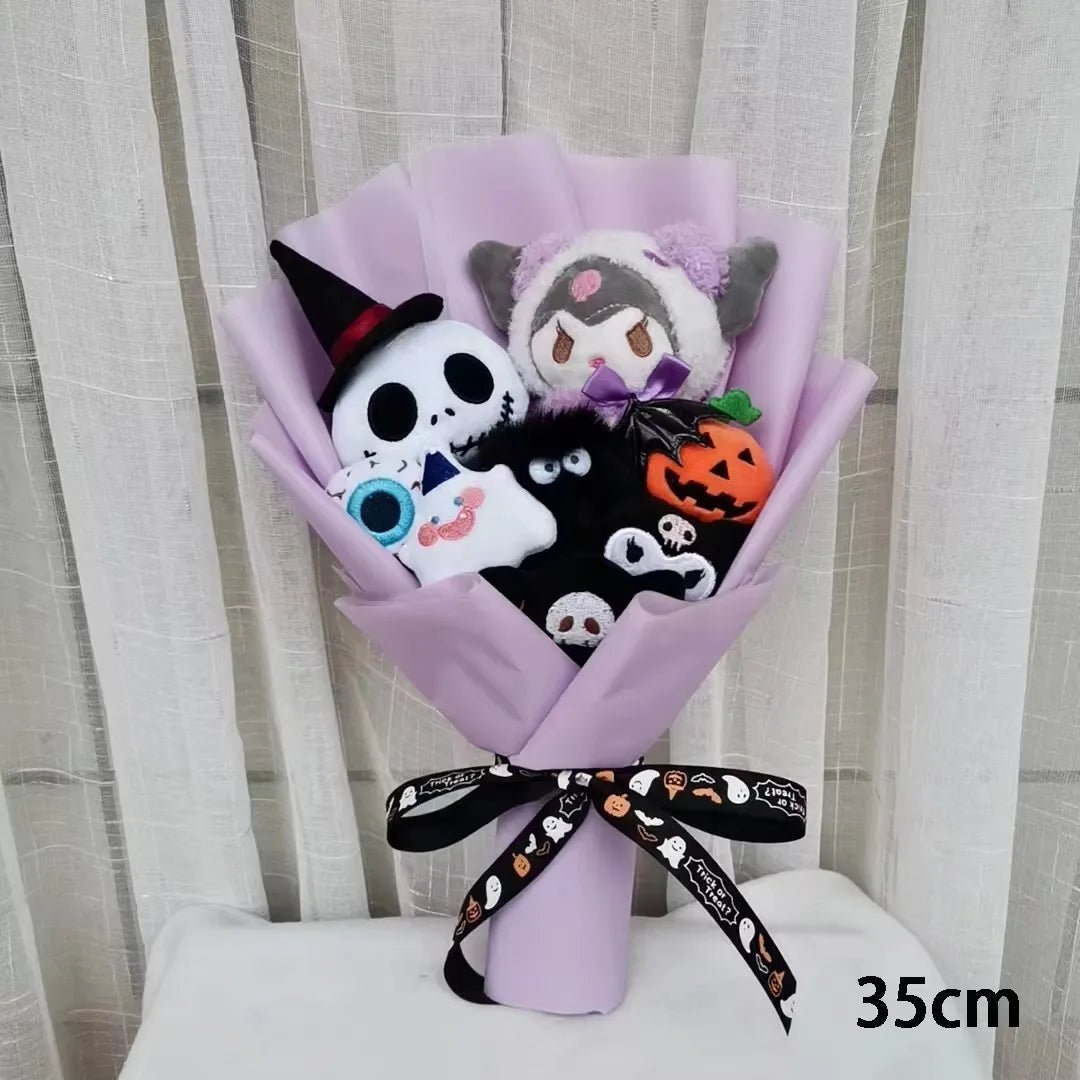 🎃 [Limited Edition] Halloween Hello Kitty & Jack Skellington Plush Bouquet - JolieJo