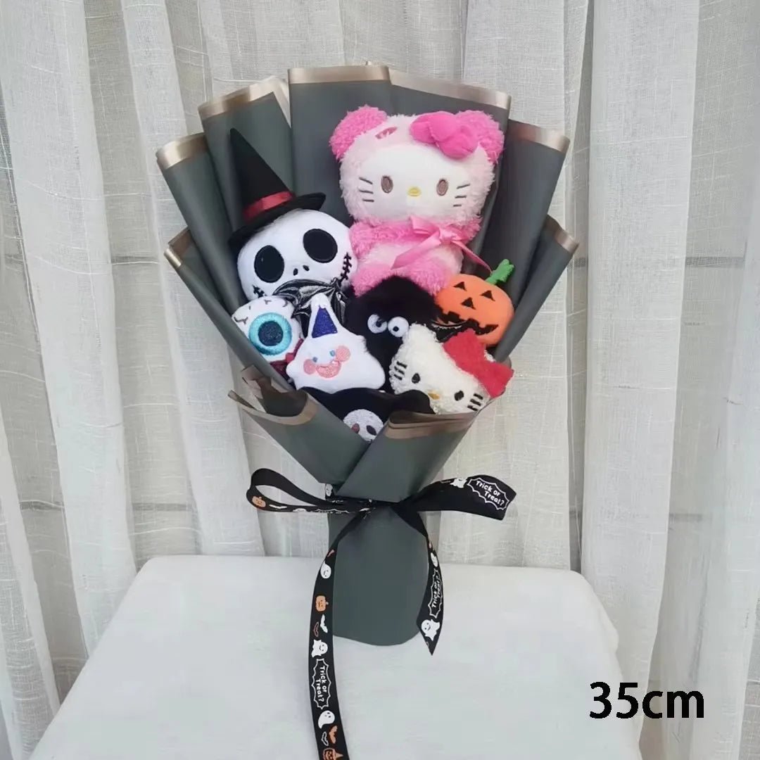 🎃 [Limited Edition] Halloween Hello Kitty & Jack Skellington Plush Bouquet - JolieJo