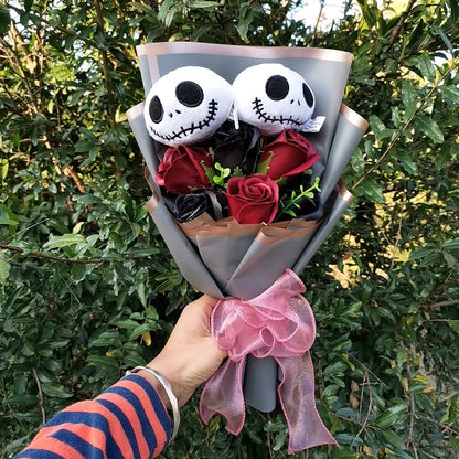 🎃 [Limited Edition] Halloween Hello Kitty & Jack Skellington Plush Bouquet - JolieJo
