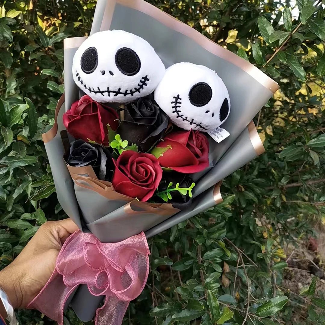 🎃 [Limited Edition] Halloween Hello Kitty & Jack Skellington Plush Bouquet - JolieJo