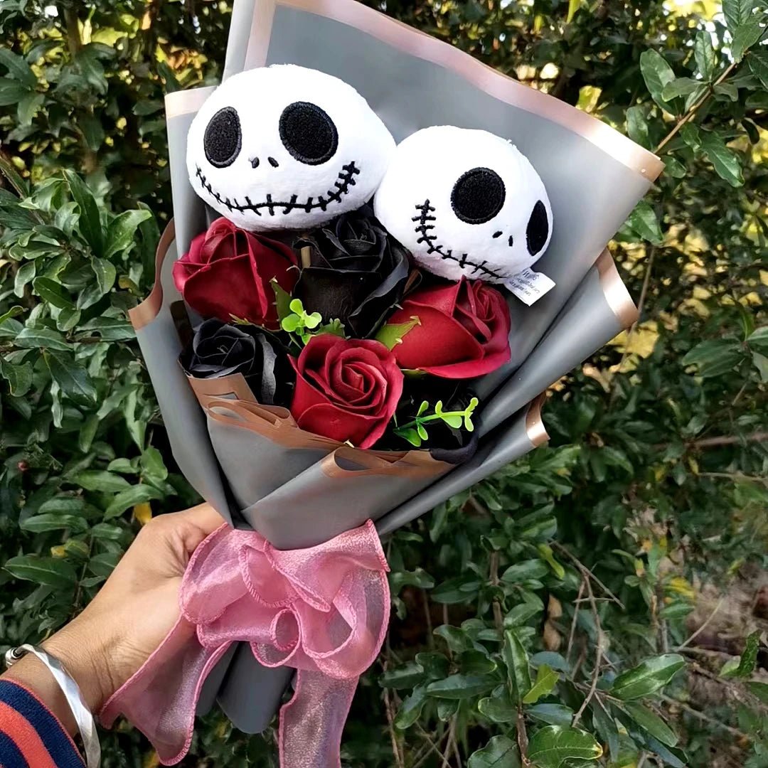 🎃 [Limited Edition] Halloween Hello Kitty & Jack Skellington Plush Bouquet - JolieJo