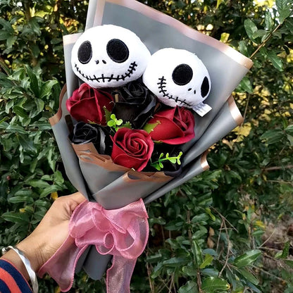 🎃 [Limited Edition] Halloween Hello Kitty & Jack Skellington Plush Bouquet - JolieJo