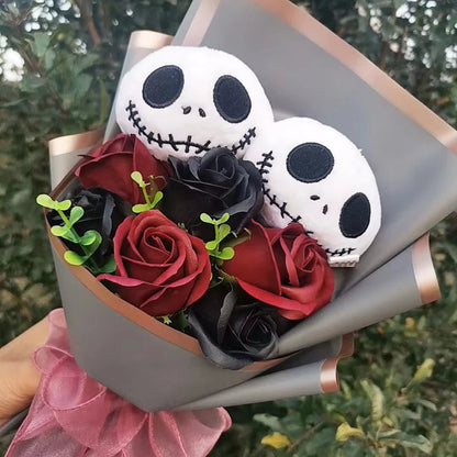 🎃 [Limited Edition] Halloween Hello Kitty & Jack Skellington Plush Bouquet - JolieJo