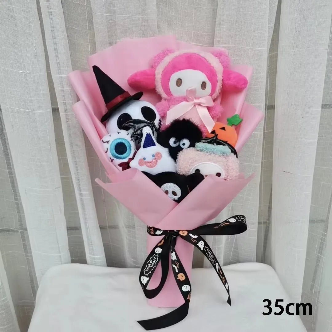 🎃 [Limited Edition] Halloween Hello Kitty & Jack Skellington Plush Bouquet - JolieJo
