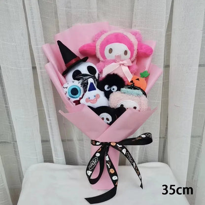 🎃 [Limited Edition] Halloween Hello Kitty & Jack Skellington Plush Bouquet - JolieJo
