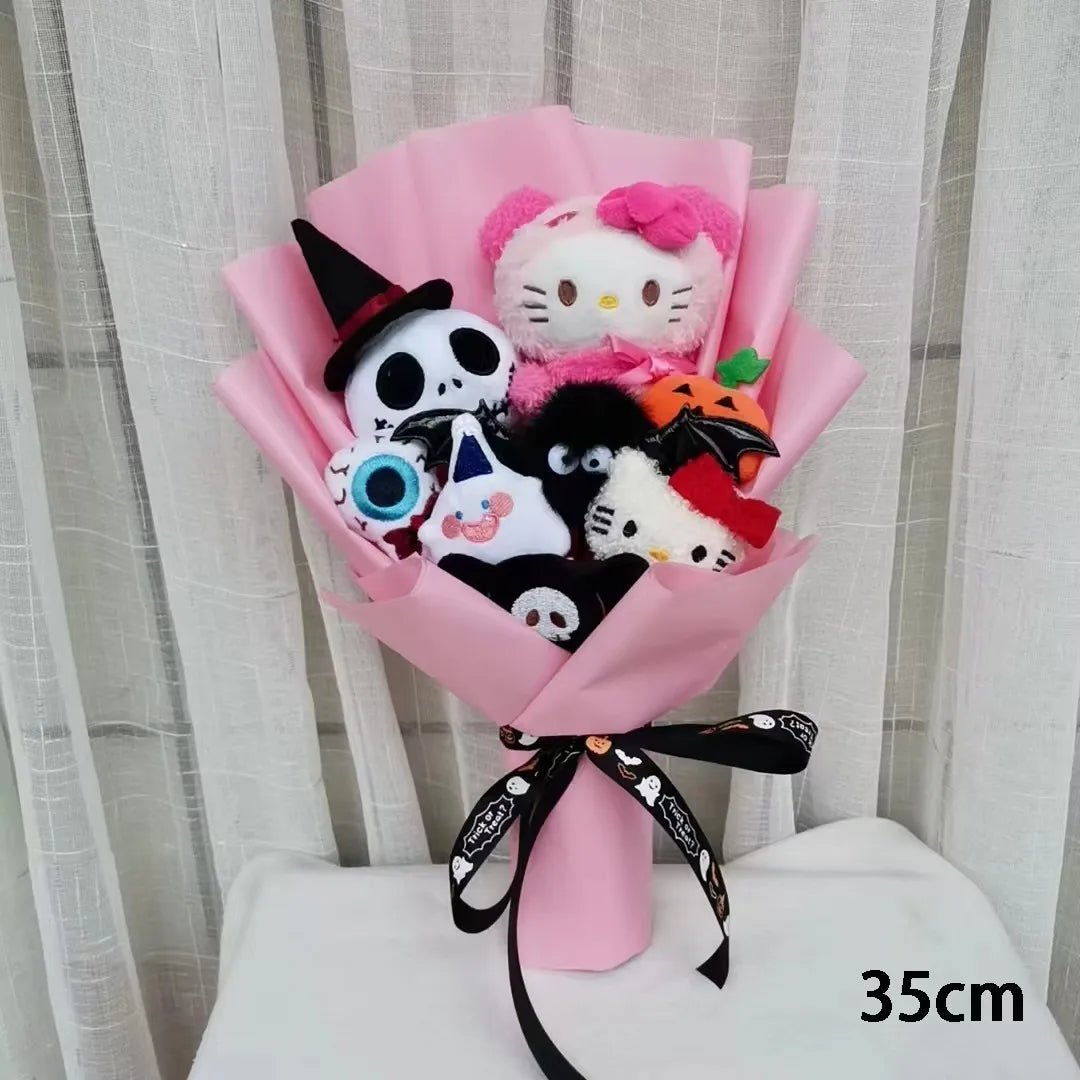 🎃 [Limited Edition] Halloween Hello Kitty & Jack Skellington Plush Bouquet - JolieJo