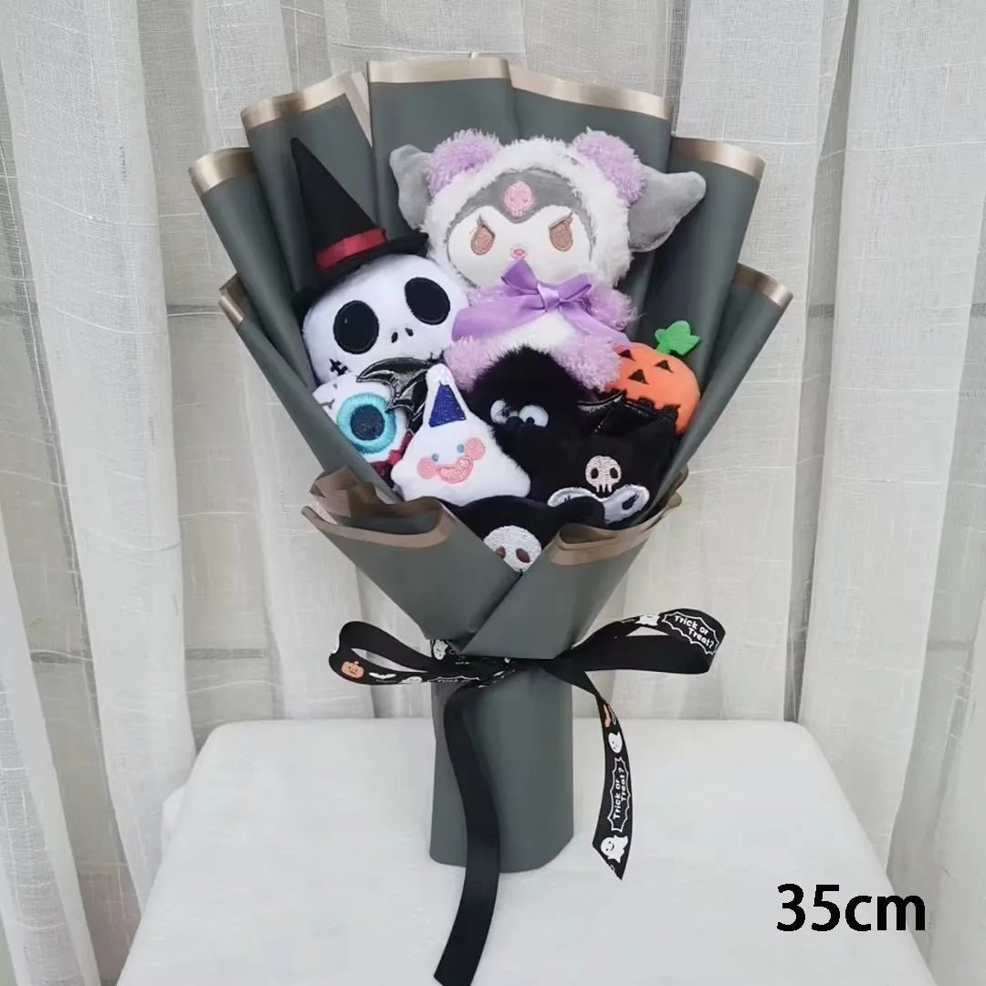 🎃 [Limited Edition] Halloween Hello Kitty & Jack Skellington Plush Bouquet - JolieJo