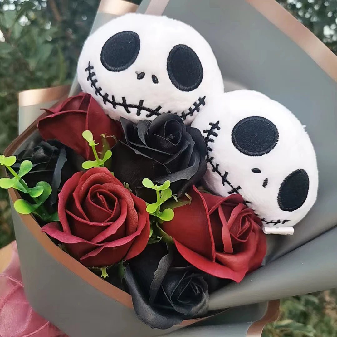 🎃 [Limited Edition] Halloween Hello Kitty & Jack Skellington Plush Bouquet - JolieJo