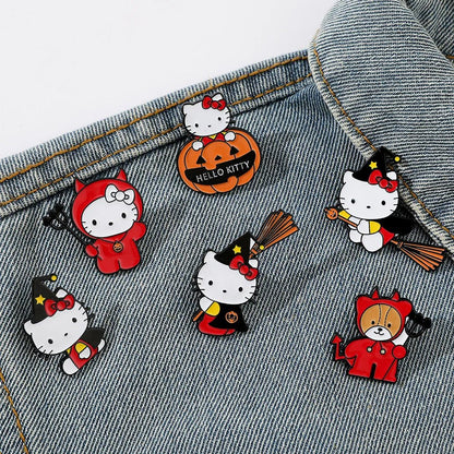 Pumpkin Kitty Pins - JolieJo