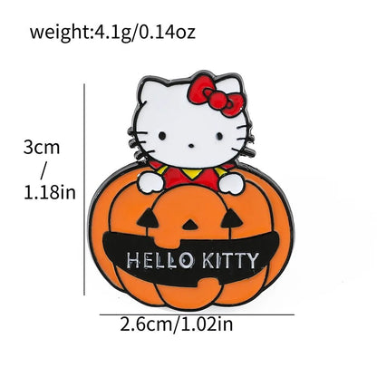 Pumpkin Kitty Pins - JolieJo