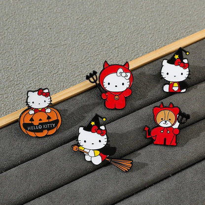 Pumpkin Kitty Pins - JolieJo