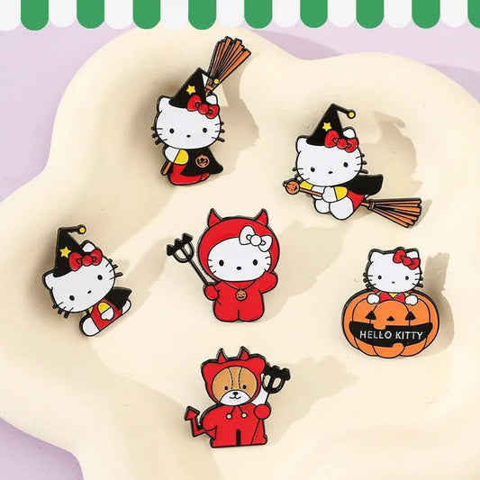 Pumpkin Kitty Pins - JolieJo